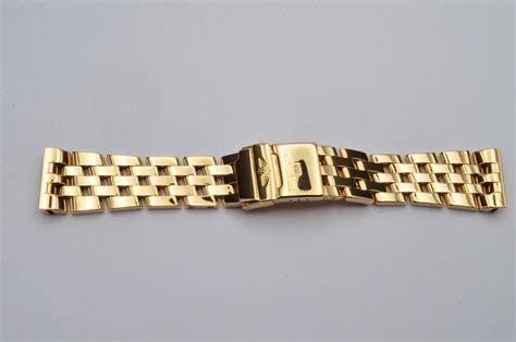 24mm breitling pilot armband|Breitling For Bentley Pilot Armband 24mm 18k 750 Gold 154.